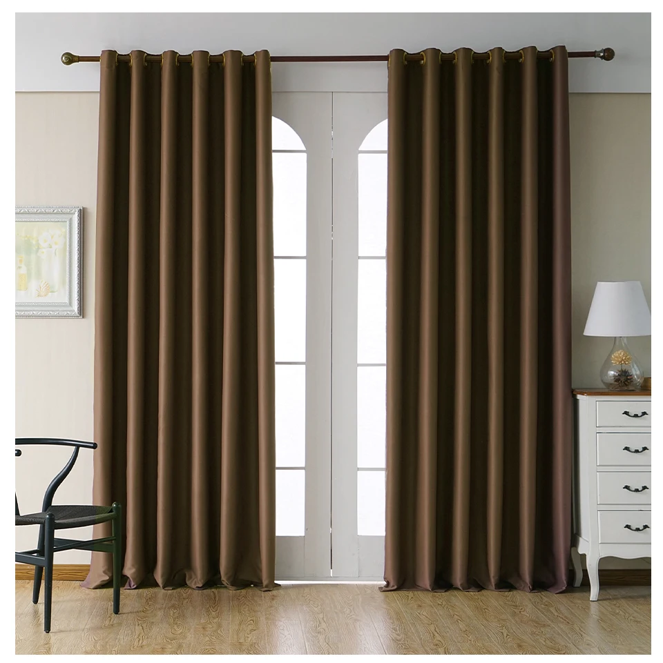 LISM Modern Blackout Curtains for Living Room Bedroom Window Treatment Solid Color Curtains Blinds Finished Drapes Home Decor