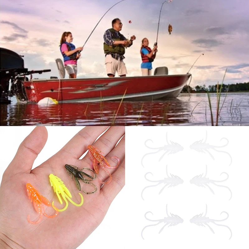 Рыболовная приманка NAS с ароматом личинки и креветки мягкая силиконовая для