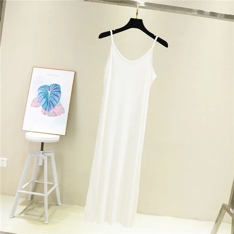 Женское платье-комбинация, короткая юбка, женское платье, базовая юбка-комбинация, нижнее белье, vestidos, свободная юбка-американка, Нижняя юбка - Цвет: color6 106cm