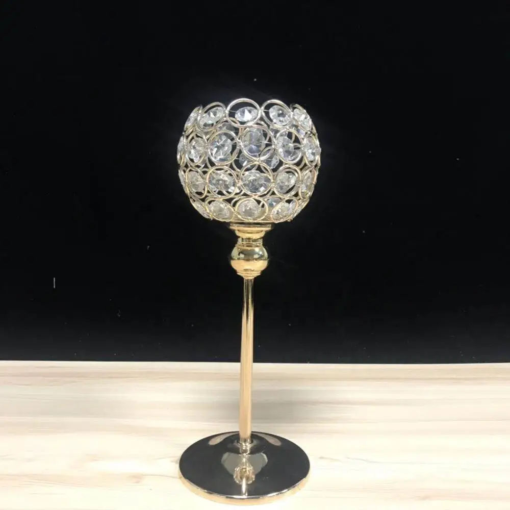 

20pcs)crystal candle holder gold wedding candlesticks for event party decoration table centerpiece senyu1979