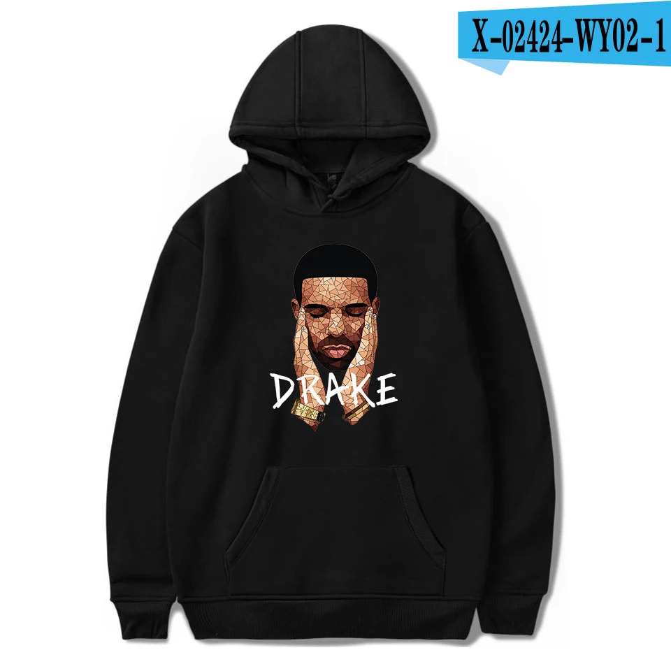 WY02-1 Drizzy Drake толстовки Толстовка idol drake модная повседневная толстовка женская хип-хоп рубашка Kanya sudadera Осенние Топы - Цвет: WY02-1