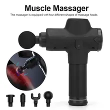 Стимулятор мышц, массажный пистолет, вибрационный, для глубокого расслабления, фитнес-терапия, упражнения, облегчение боли, Электрический массажер для тренировки тела