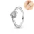 Ring 925 Silver Rings Infinite Flower Sparking Zircon Princess Wishbone Heart Ring Popular Women Rings 51