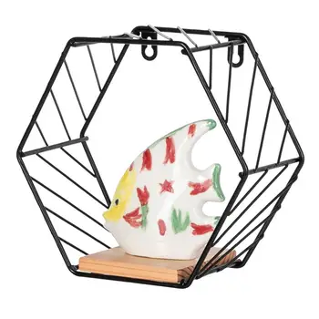 

Wall-Mounted Iron Decorative Rack Wall Hanging Storage Rack Flower Pot Stand Wall Art Home Decor