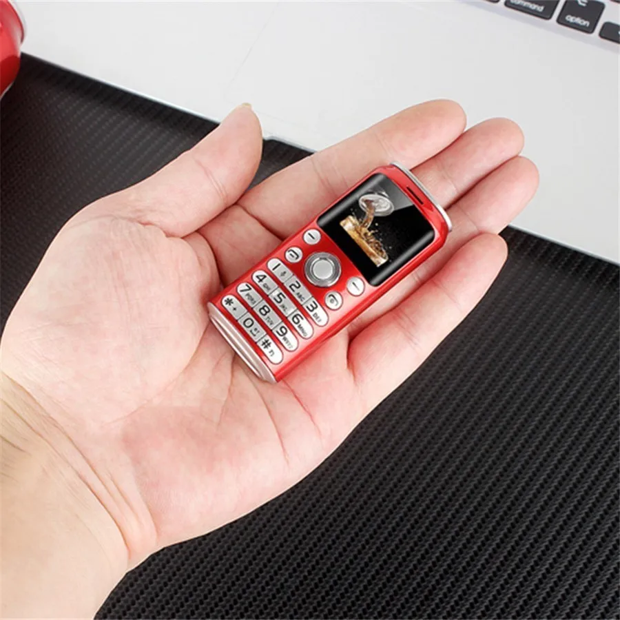

Mini Mobile Phone SATREND K8 1.0" cola shape Telefone Dual Sim MP3 Bluetooth Dialer Call Recording Finger Size Small CellPhones