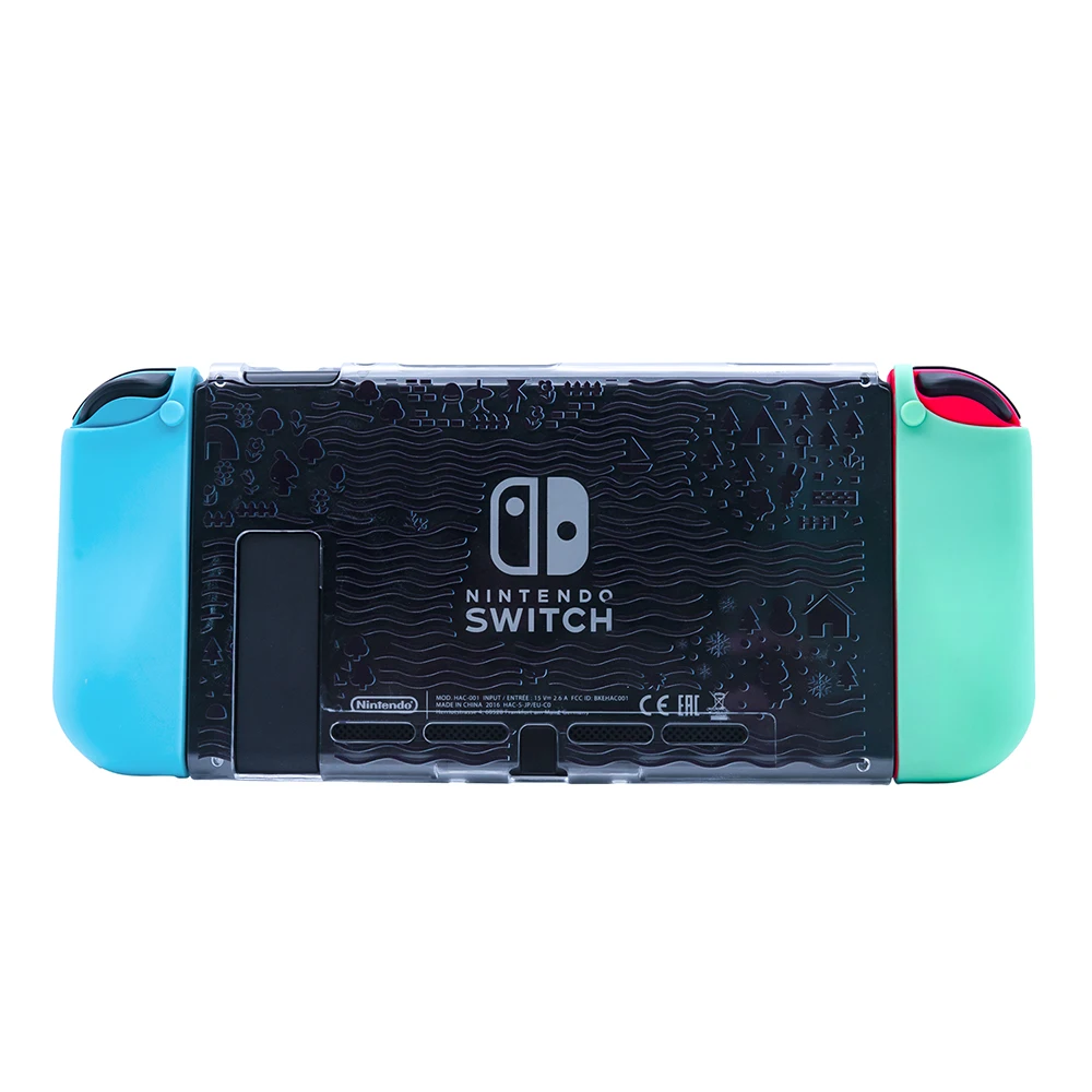 Прозрачный кристально чистый жесткий чехол с изображением животных защитный для