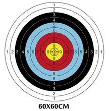 

10PCS 60*60/40*40Cm Target Papers Archery Target Bow Arrow Gauge Shooting Target Paper for Practice Shooting Equipment