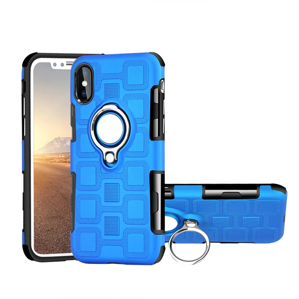 iPhone Xs 冰立方二合一磁吸支架壳 (33)