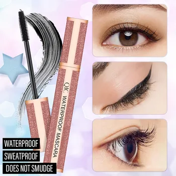 

Black 4D Waterproof Color Makeup Mascara Long Roll Mascara Eye Eyelash Extension Party Cosplay Makeup Tool