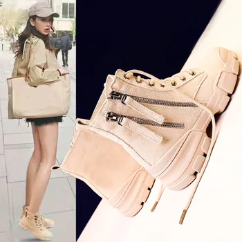 

Rock Shoes Woman Women Boots Winter Summer Booties Luxury Designer Martins 2019 Riding Ladies Autumn Fashion Motorcycle boots