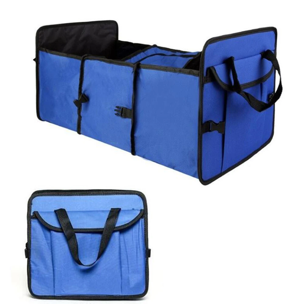 1PC Universal Collapsible Car Storage Organizer Trunk Auto Cargo Container Bags Box 60*28*31cm for Toys Food Storage