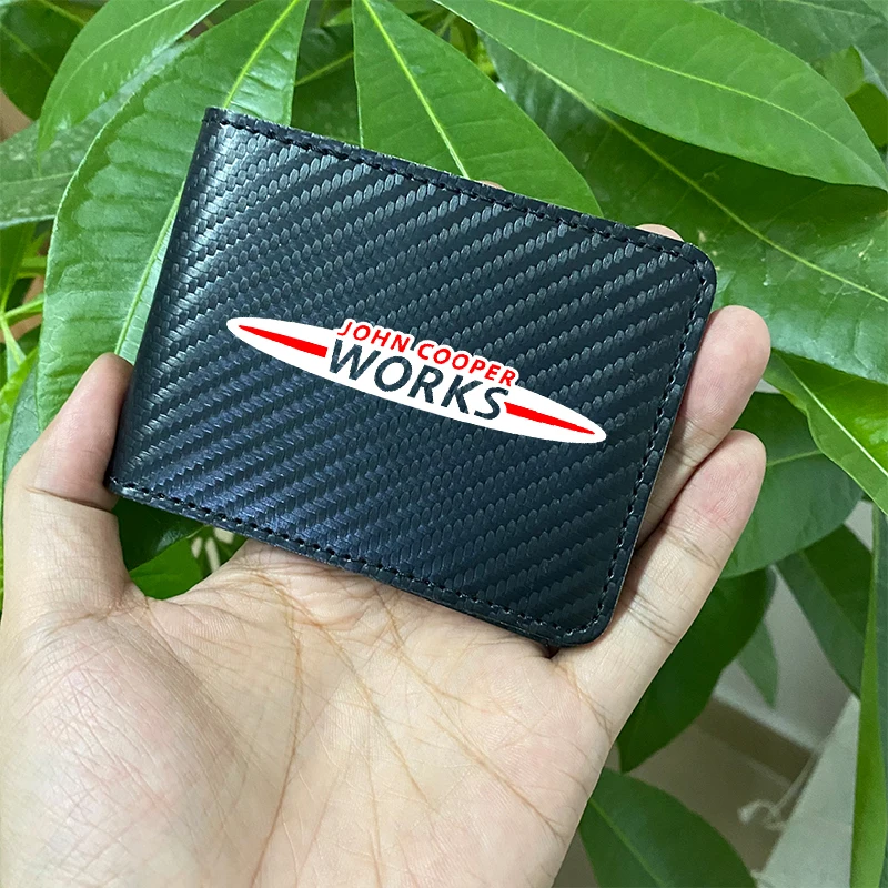 Car Bag Card Package Driver License Carbon PU Leather Wallet for Mini Cooper  One S JCW R55 R56 R50 R53 R60 F55 F56 Countryman - AliExpress