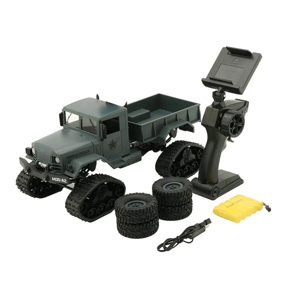 

FY001C 2.4G Snow Crawler Military Car Simulation Four-wheel Drive Climbing Car Remote Control Military Car Truck Toy