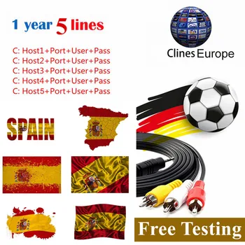 

Europe 5 Lines Cccam 5 Europe Full HD 1 Year Cccams for Europe Use for Satellite TV Receiver DVB-S2 hd