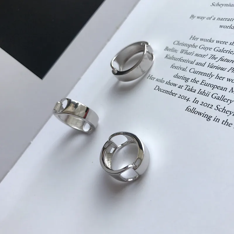 Silvology, Стерлинговое серебро 925, шпагат, пряжка, кольца, глянцевые, высокое качество, модные, Япония, Корея, кольца для женщин, дружба, ювелирное изделие, подарок