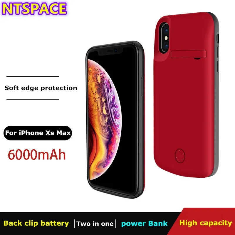 Чехол для мобильного телефона 6000 мАч с аудиовыходом iPhone XS Max портативный чехол