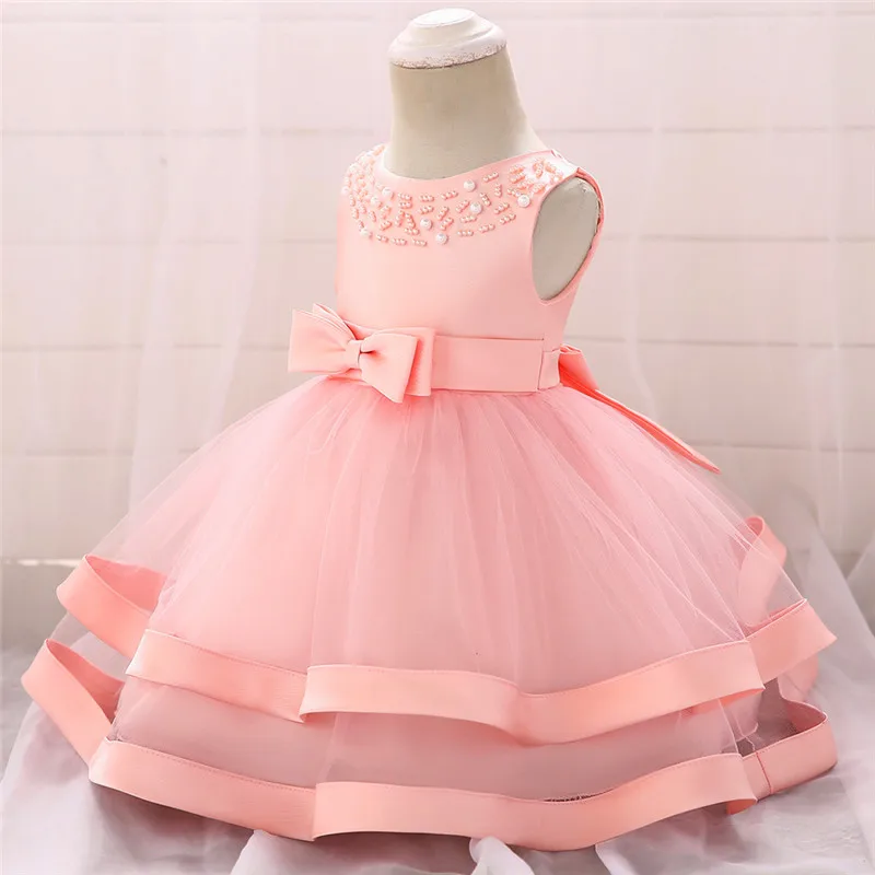 Новинка года, платье с цветочным рисунком для маленьких девочек платья на день рождения для маленьких девочек возрастом от 9 месяцев до 24 месяцев, 1 год Vestido, платье принцессы для рождественской вечеринки
