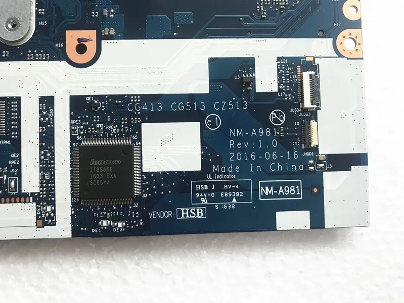 Для lenovo 510-14IKB 310-14IKB Материнская плата ноутбука CG413 CG513 CZ513 NM-A981 I5-7200U GT920M 2G материнская плата протестированная работа