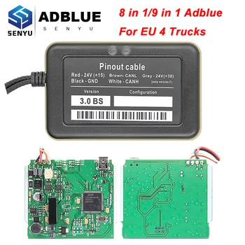 

High Quality Adblue 8 in 1 Full Chip Version Adblue Emulator 9 in1 For EURO 4 Truck For Volvo AdBlue Emulator Box For Scania
