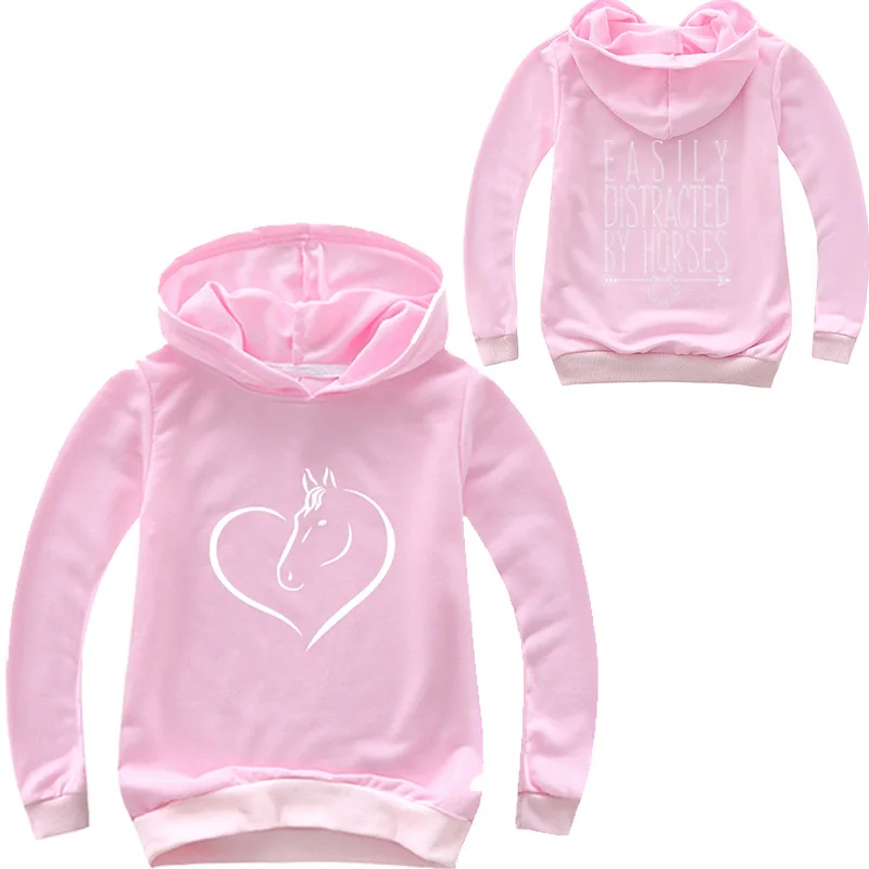 girls horse hoodie