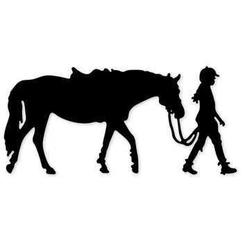 

Metal Cutting Dies girl riding horse Stencils dies for DIY Scrapbooking dies Paper Album Cards Making Embossing Dies craft dies