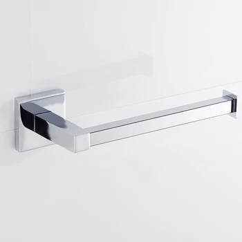 

Luxury Zinc-Alloy Paper Holder Chrome Square Bathroom Toilet Roll Holders Wall Mounted Tissue Paper Stand Bath Room Fixture