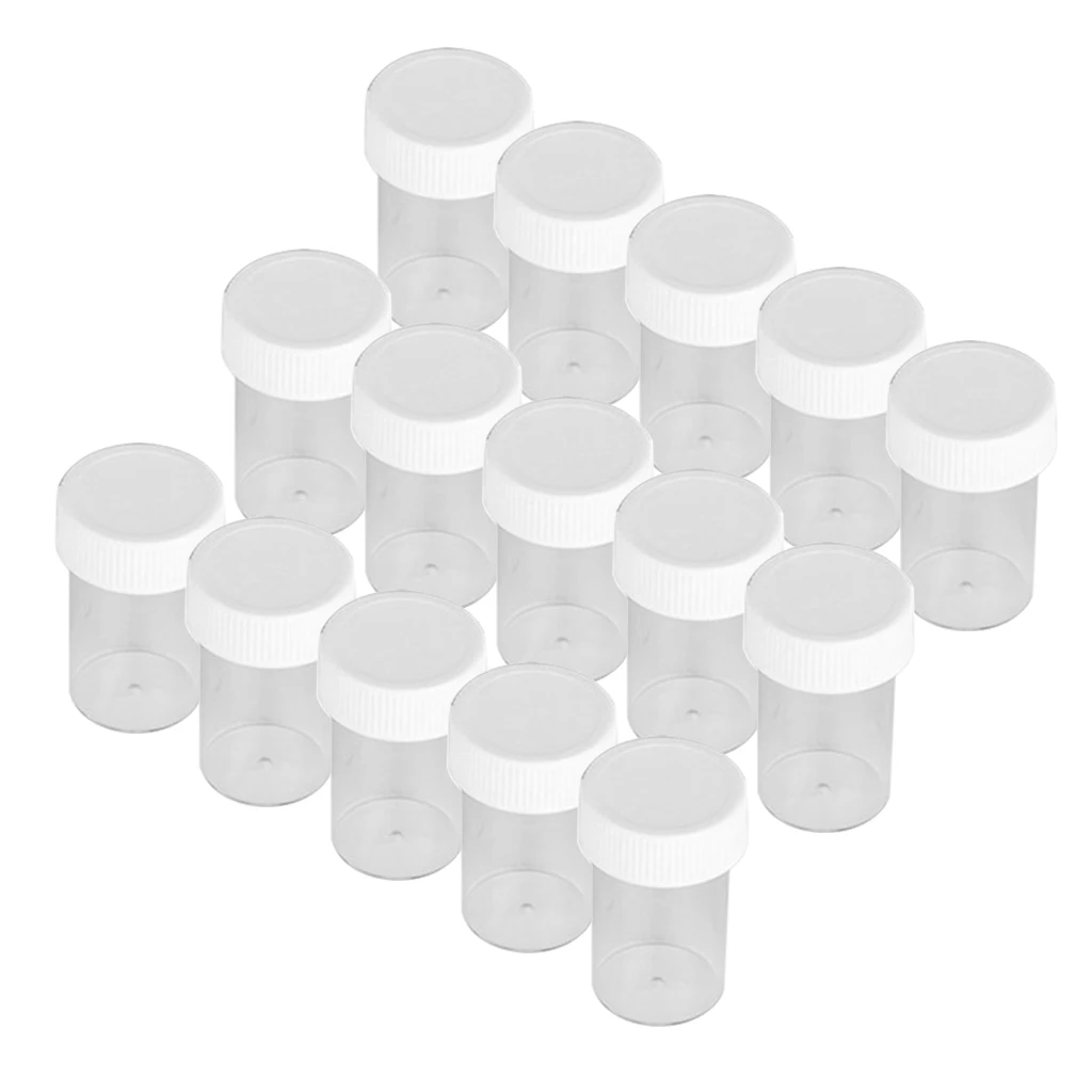 15x Cosmetics Salves False Nails Powder Gemstones Container Tattoo Jar Clear | Красота и здоровье