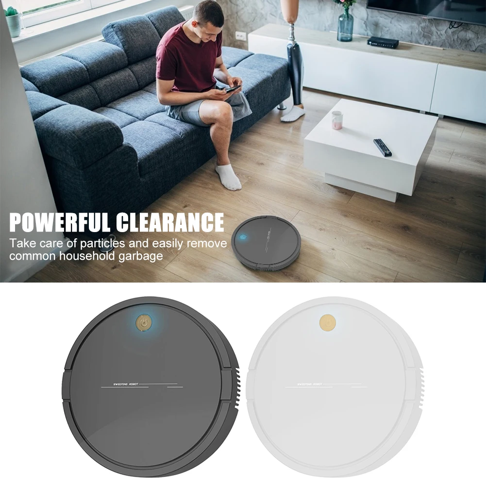 ALLOET Multifunctional Robot Vacuum Cleaner USB Charging Intelligent Lazy Robot Vacuum Cleaner Household Sweeping Robot for home