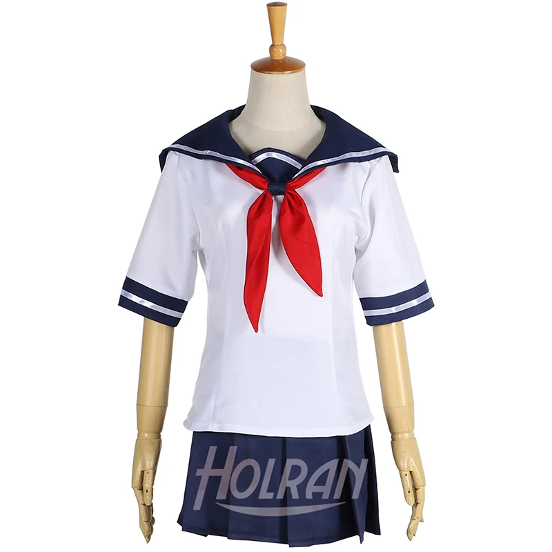 Yandere Simulator Japanse School Hell Meisjes Sailor Jurk Shirts Uniformen Cosplay Meisjes lolita party dress Halloween Kostuum Yandere Simulator Japanse School Hell Meisjes Sailor Jurk Shirts Uniformen Cosplay Meisjes lolita party dress Halloween Kostuum