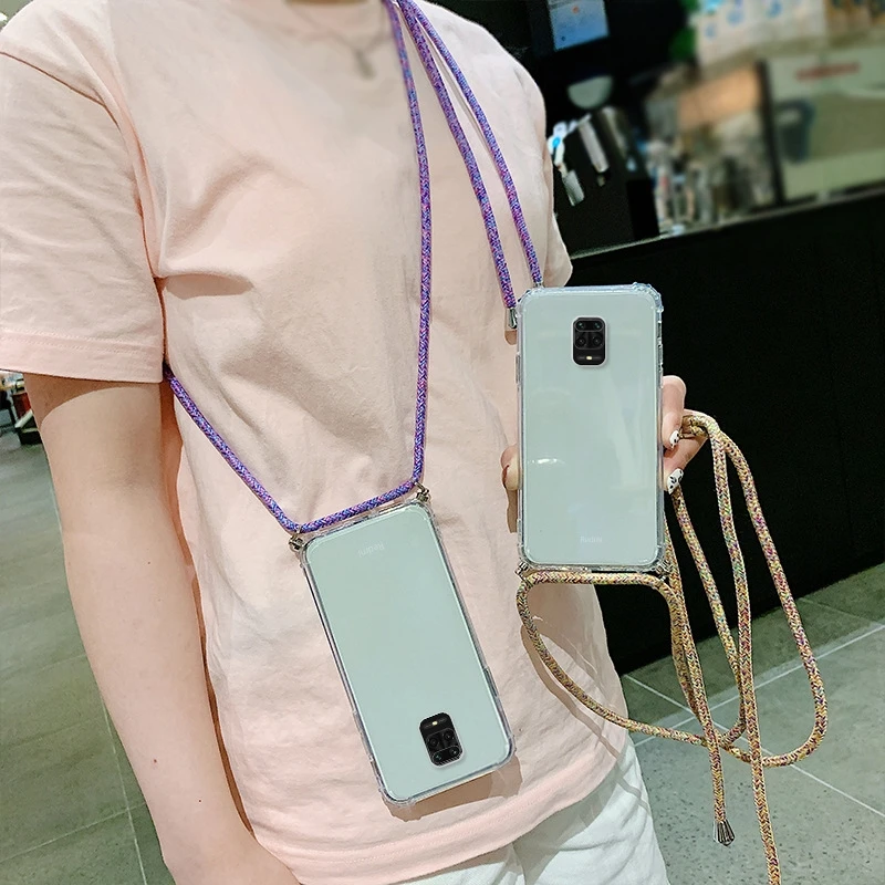 for Xiaomi Mi 10 Lite 9T Pro 9 A3 Redmi Note 9S 8T 8 7 6 K20 7A A2 Case Crossbody Necklace Rope Shoulder Strap Cover | Мобильные