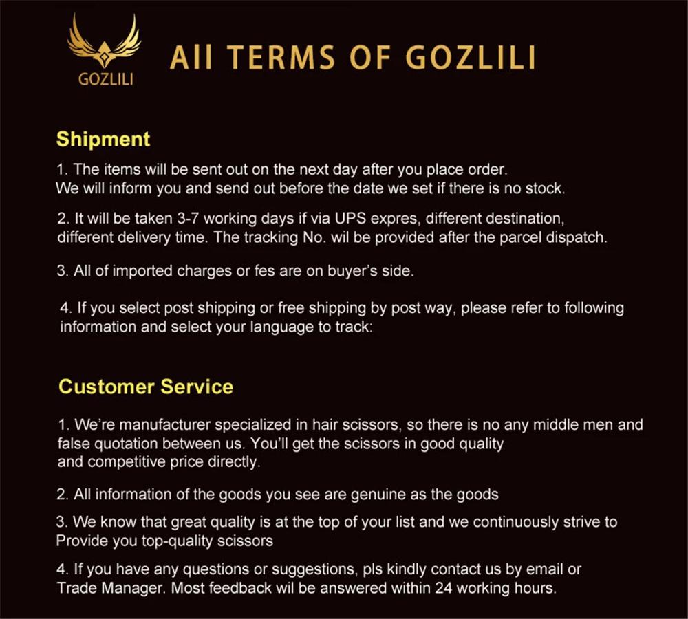 GOZLILI Japan Original 440CR Stainless Steel 6.0inch Hair Scissors Professional Hair Cutting Scissors Store  Salon Scissor Shear (1)