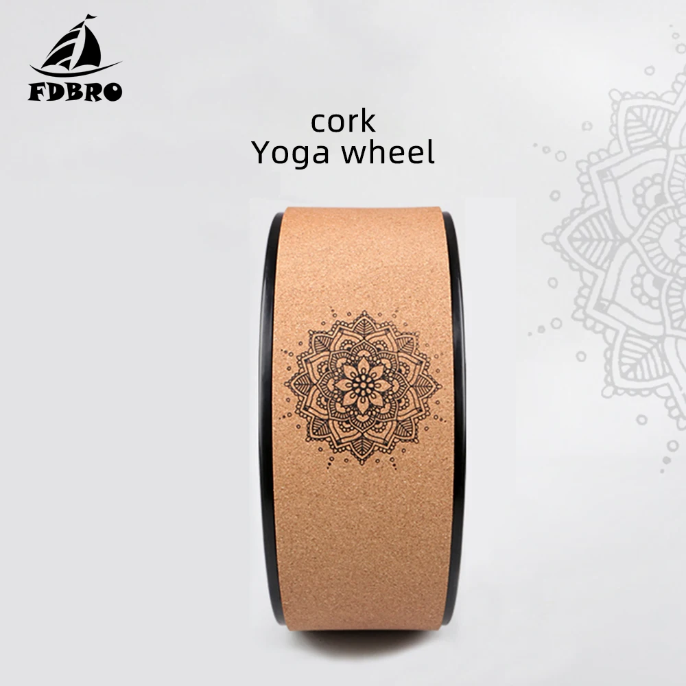 Wood Yoga Wheel Pilates with Buddha Lotus Professional TPE Circles Gym Workout Back Training Tool For Bodybuilding Fitness | Спорт и