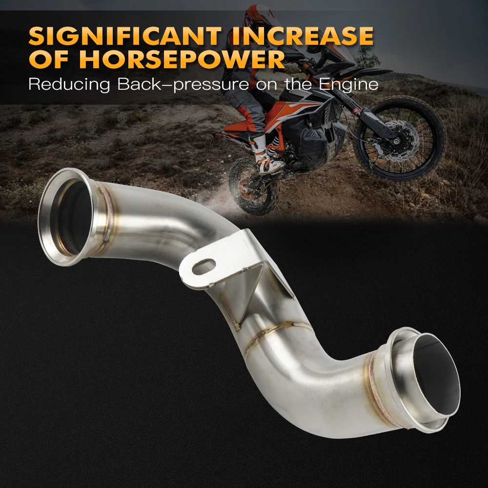 Motorcycle Exhaust Link Pipe For KTM 790 Adventure / R 2019-2021 2020 790 Adventure Decat Pipe Exhaust Catalyst Delete Pipe