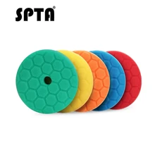 SPTA 6 дюймов губки полировальные колодки разного цвета и твердости клейкая Губка для полировки шестигранной логики Т-образный Полировочный диск