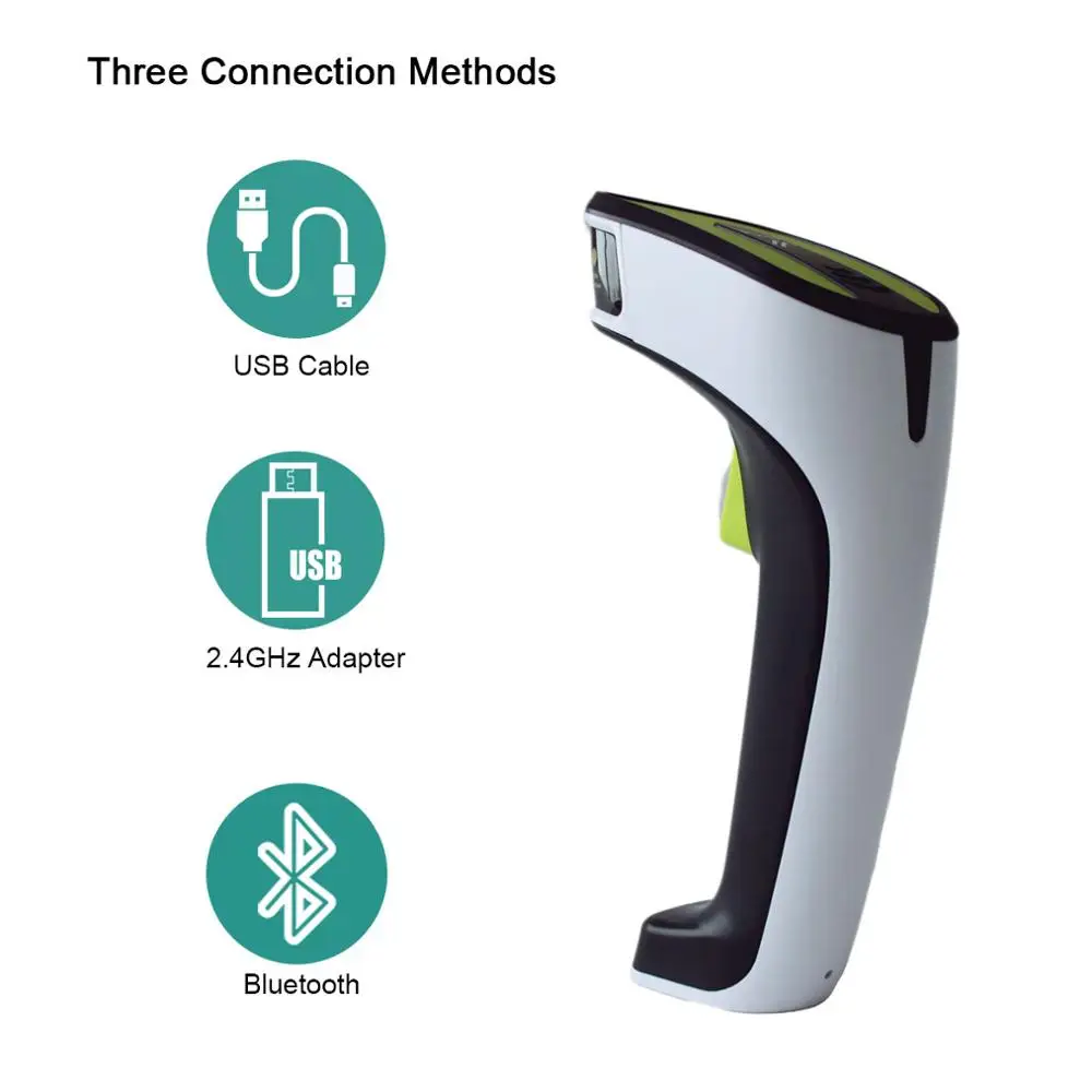 TEKLEAD 1D CCD Bluetooth/2 4 ГГц беспроводной/USB проводной 3 в 1 сканер штрих кода 2500 точек/дюйм
