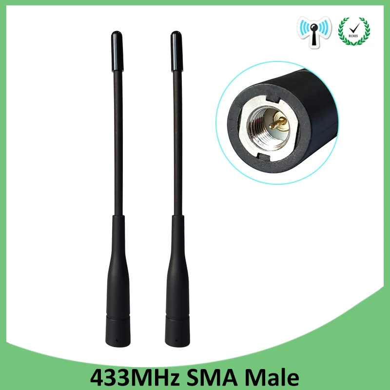 Антенна SMA 433 мгц с штекером 2 шт.|Антенны для связи| |