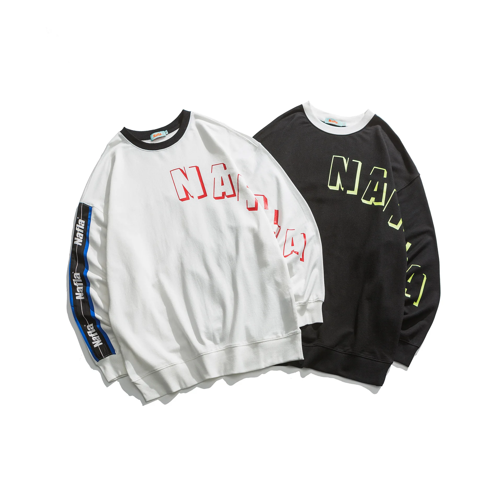 

City Where the Product 2020 Spring New Style Origional Japanese-style Printed Letter COUPLE'S Long-sleeved Sweater Popular Brand