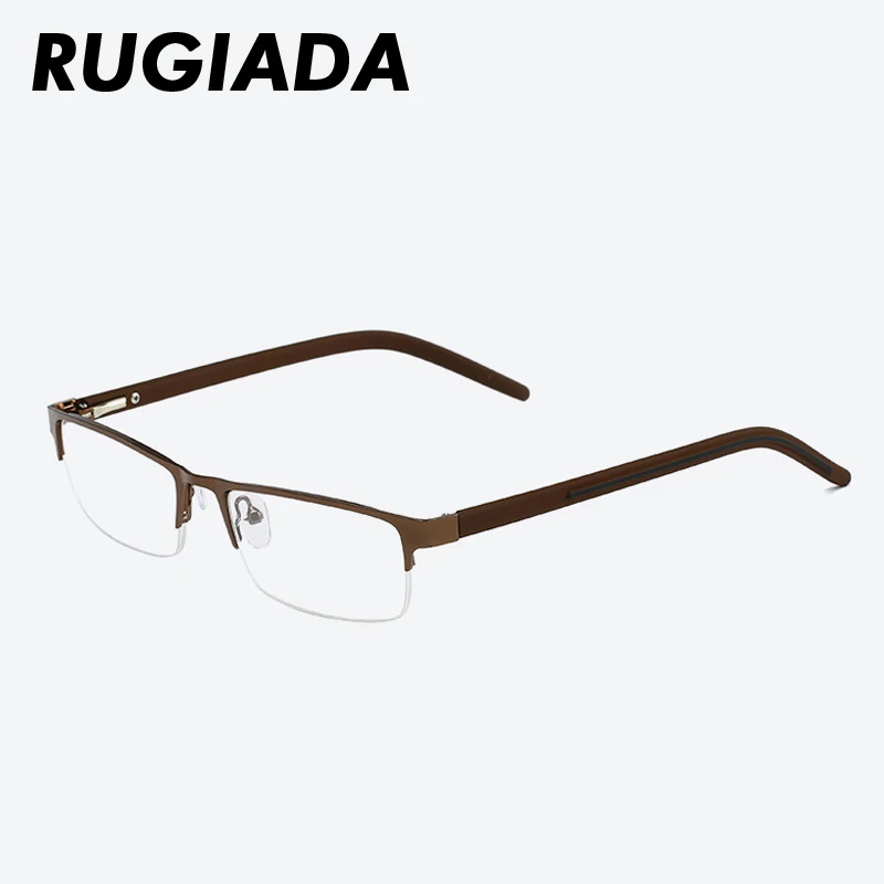 RUGIADA Сверхлегкий очки для чтения прямоугольной формы, Для женщин Для мужчин прозрачные линзы компьютерные очки при дальнозоркости,+ 1,5 2,0 2,5 3,0 3,5 RA5019
