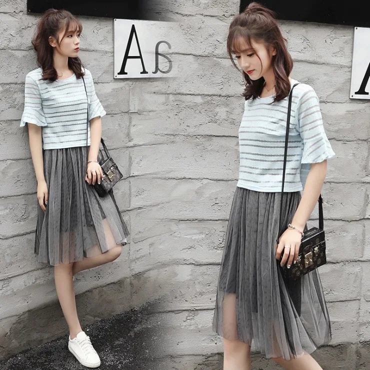 

Two Piece Set Summer Dress and tops Set Festival Clothing plus size Women Conjuntos De Mujer Femme 2 Piece Set Women Clothes