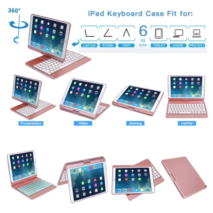inteligente folio capa traseira com retroiluminado para ipad 10.2 nk-compras