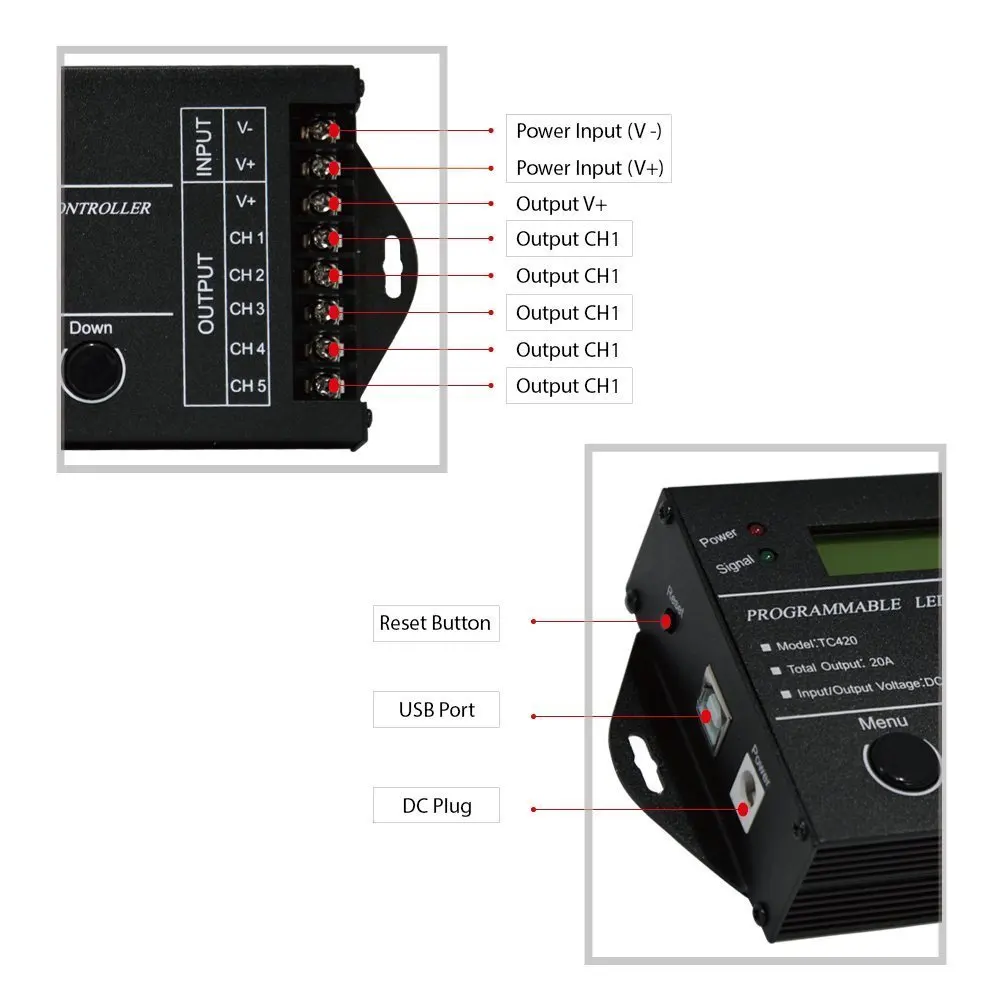 Программируемый светодиодный контроллер времени-DC12V 24V 20A 240W многофункциональный светодиодный Таймер диммер контроллер для RGBW RGB двойной цвет jk177