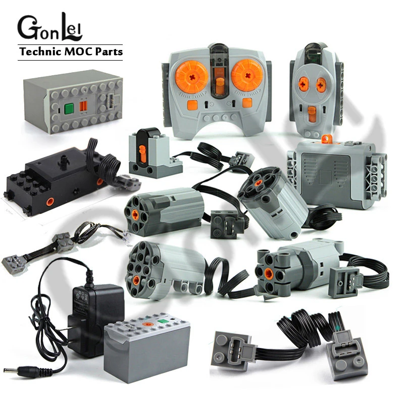 Technic Train Motor Receptor remoto Luz LED Caja de batería Funciones Technic Train Motor Receptor remoto Luz LED Caja de batería Funciones