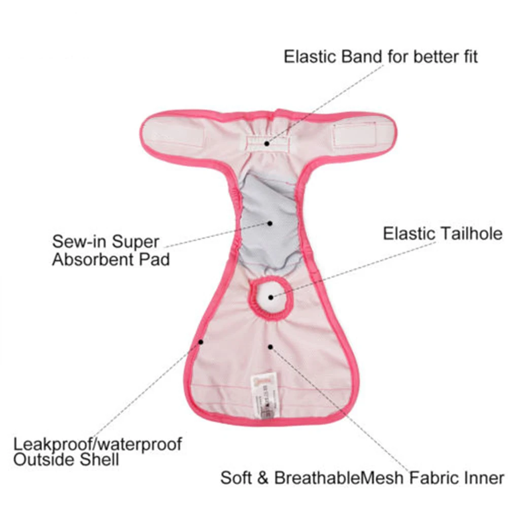Женские физиологические брюки для собак многоразовые моющиеся штаны для домашних животных гигиенические подгузники