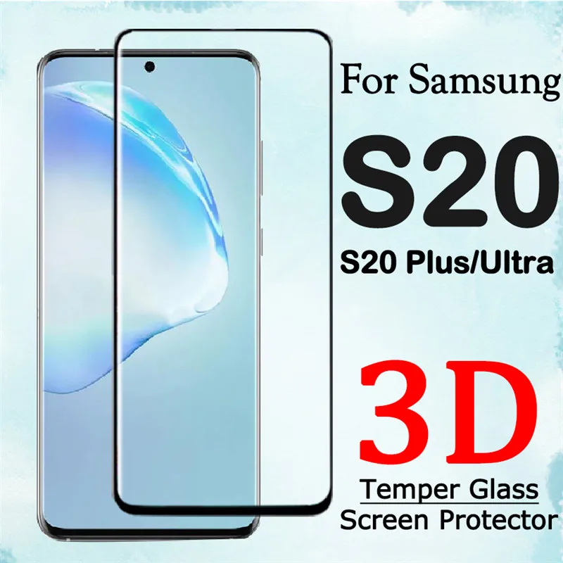 3D 9H полное покрытие закаленное стекло для Samsung Galaxy S20 Plus ультра Защита экрана