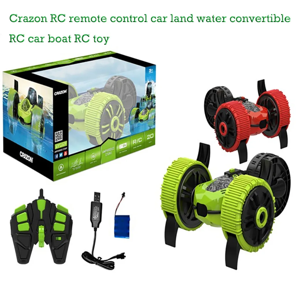 Радиоуправляемая Автомобильная игрушка Crazon RC пульт дистанционного управления автомобиль land вода трансформер RC автомобиль лодка RC игрушка 8,31