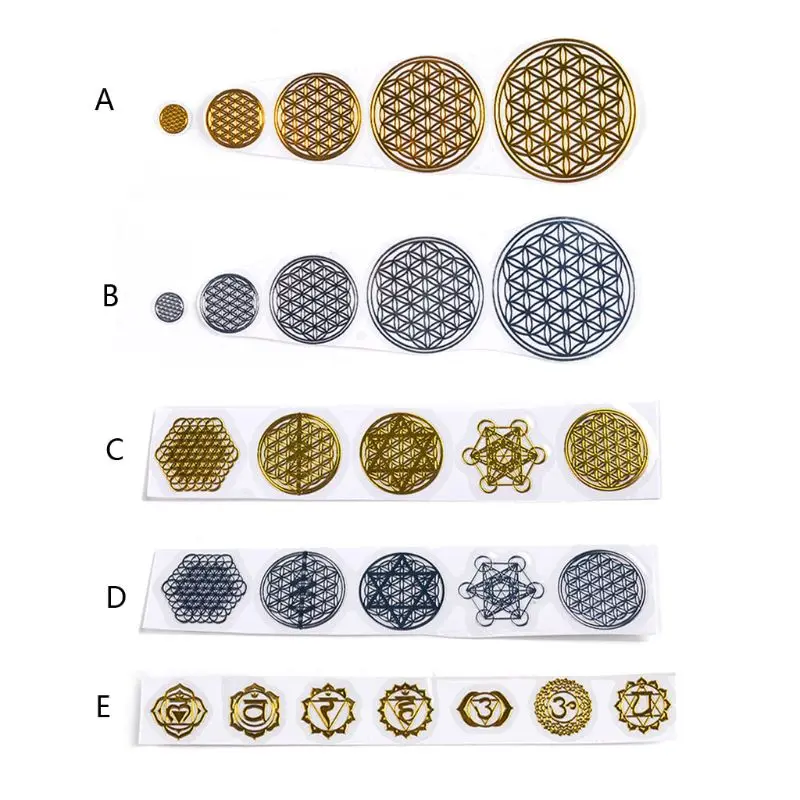 

7 Chakra Copper Energy Tower Orgonite Stickers DIY Pyramid Epoxy Resin Material M2EA