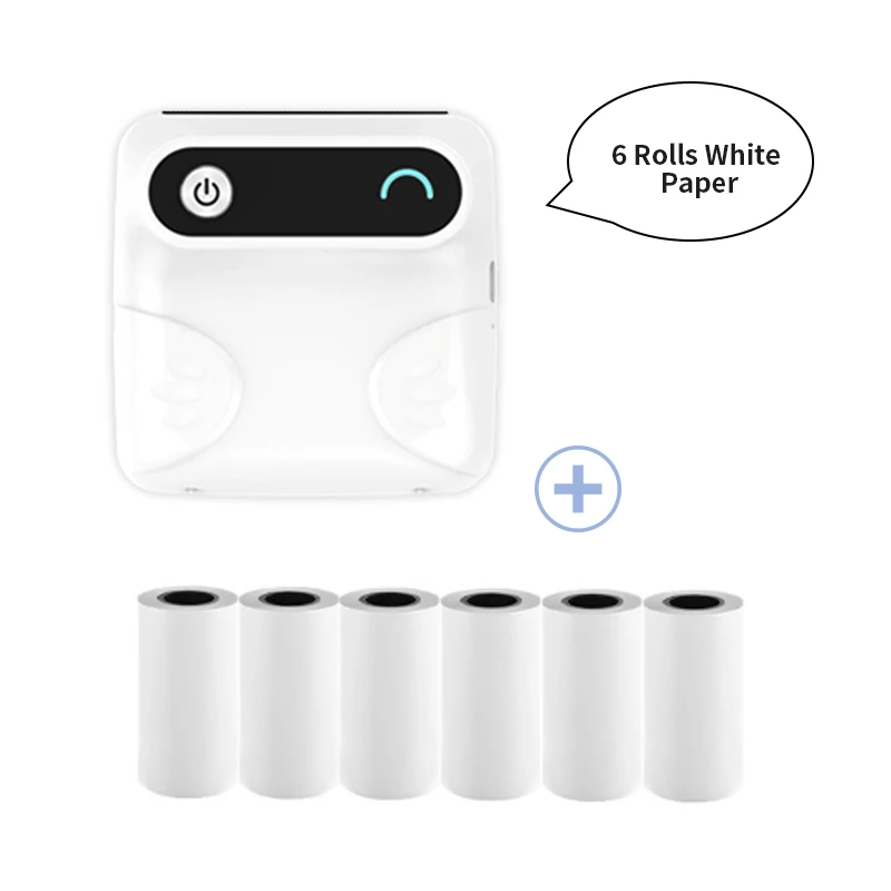 mini printer Мини термальный Bluetooth фотопринтер мобильный телефон POS мини ios Android 58 мм Портативный беспроводной - Цвет: mini printer