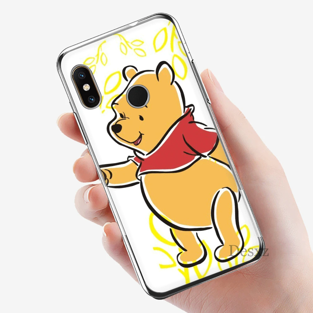Чехол для мобильного телефона для Xiaomi Redmi Note 4 4X3 5 6 7 Pro 5A жесткий чехол Защита милый мультфильм Винни Пух