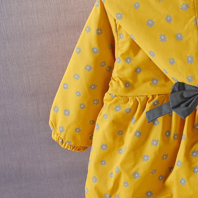 Хлопковая стеганая куртка для маленьких девочек 0, 1, 2, 3, 4 лет, теплая зимняя хлопковая стеганая Одежда для девочек 1-2 лет
