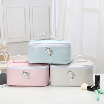 

1 PC Portable Makeup Bag Zipper Cosmetic Storage Washing Box Women Multi-function Travel Make Up Organizer Bag Dropship